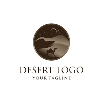 Desert logo design vector