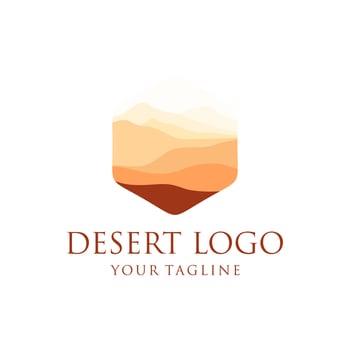 Desert logo design vector