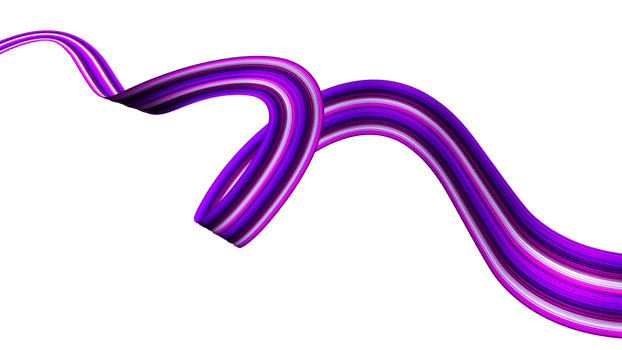 3d purple realistic brush stroke oil or acrylic paint. Wave Liquid shape. Trendy design 3d illustration png