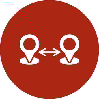 Distance Creative Icon Design vector