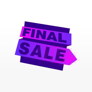Final Sale banner, poster background. Big sale, special offer, discounts, Vector illustration
