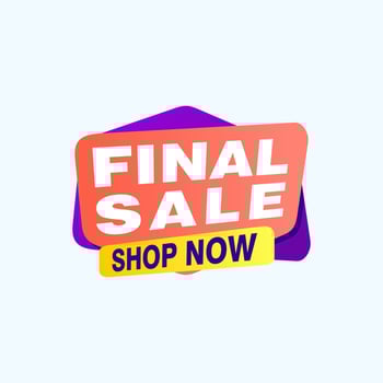 Final Sale banner, poster background. Big sale, special offer, discounts, Vector illustration