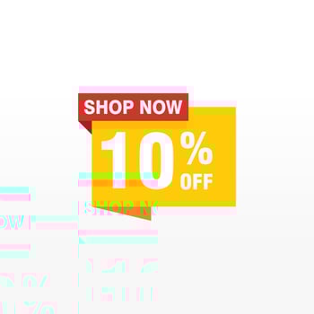 10 discount, Sales Vector badges for Labels, , Stickers, Banners, Tags, Web Stickers, New offer. Discount origami sign banner.