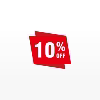 10 discount, Sales Vector badges for Labels, , Stickers, Banners, Tags, Web Stickers, New offer. Discount origami sign banner.