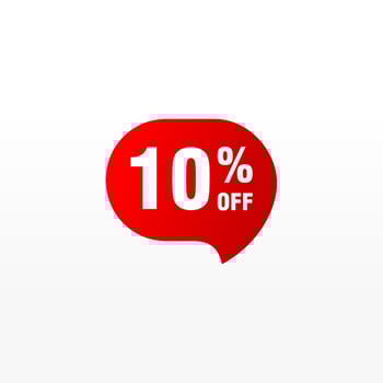 10 discount, Sales Vector badges for Labels, , Stickers, Banners, Tags, Web Stickers, New offer. Discount origami sign banner.