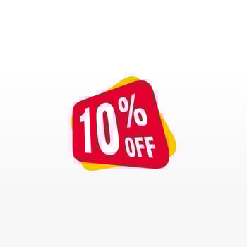 10 discount, Sales Vector badges for Labels, , Stickers, Banners, Tags, Web Stickers, New offer. Discount origami sign banner.