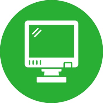 Computer Creative Icon Design vector
