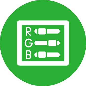 Rgb Creative Icon Design vector