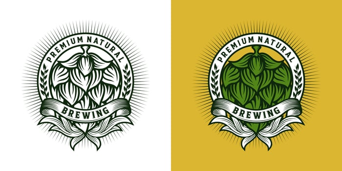 Brewing Logo  Vector Design