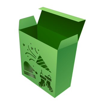 Christmas box mockup png