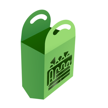 Christmas box mockup png