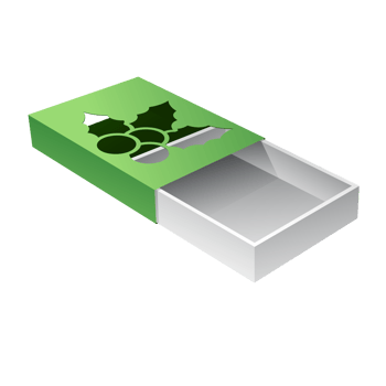 Christmas box mockup png