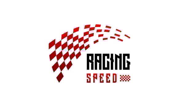 Fast Racing Speed designs concept vector, Simple Racing Flag logo template vector