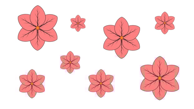 pink flower background vector