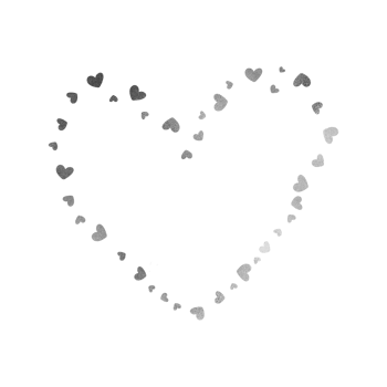 Silver Metallic Heart Decoration png