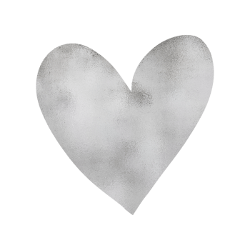 Silver Metallic Heart png