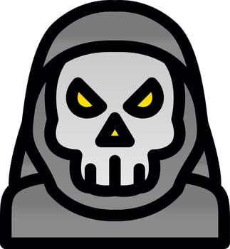 Grim Reaper Vector Icon Design