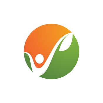 Human character logo sign vector