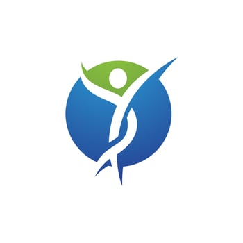 Human character logo sign vector