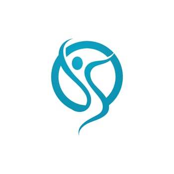 Human character logo sign vector