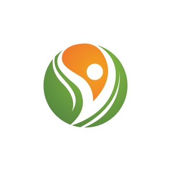 Human character logo sign vector