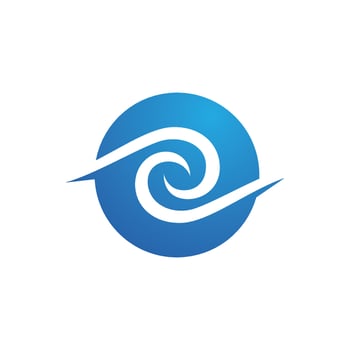 Water wave icon vector