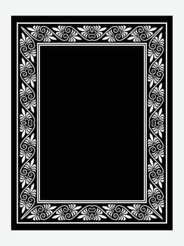 Islamic Book Cover design and arabaic border frame. vector