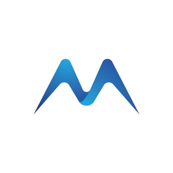 M Letter Logo Template vector