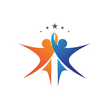 Community, network and social icon vector