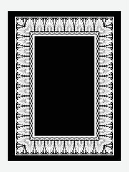 Islamic Book Cover design and arabaic border frame. vector