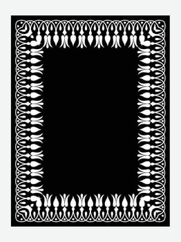 Islamic Book Cover design and arabaic border frame. vector