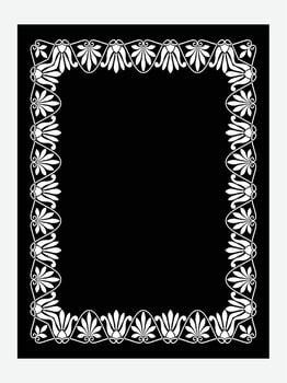 Islamic Book Cover design and arabaic border frame. vector