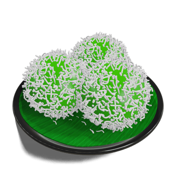 Indonesian Food Klepon , healthy fresh and sweet dessert from Indonesia png