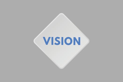 vision text Button. vision Sign Icon Label Sticker Web Buttons vector