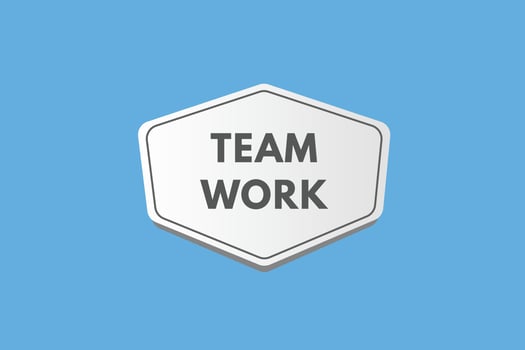 team work Button. team work Sign Icon Label Sticker Web Buttons vector