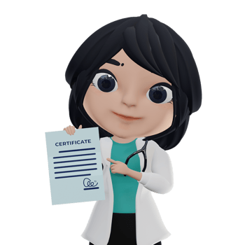 3D Beautiful Female Doctor png