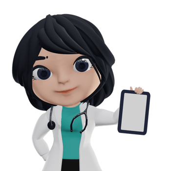 3D Beautiful Female Doctor png