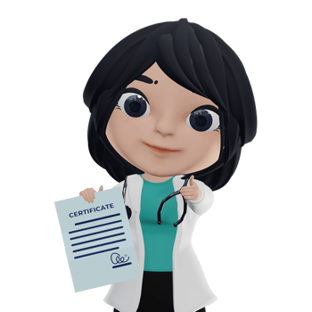 3D Beautiful Female Doctor png