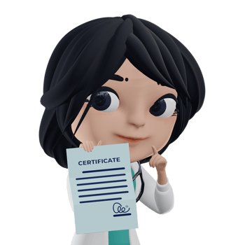 3D Beautiful Female Doctor png