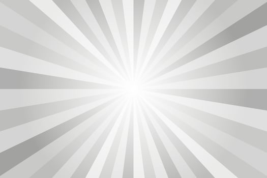 Sun rays background. White and grey radial abstract comic pattern. Vector explosion abstract lines backdrop