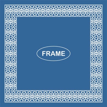 Vintage ornamental vector frame. Vector illustration template for design