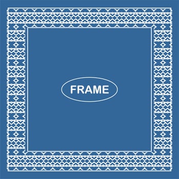 Vintage ornamental vector frame. Vector illustration template for design