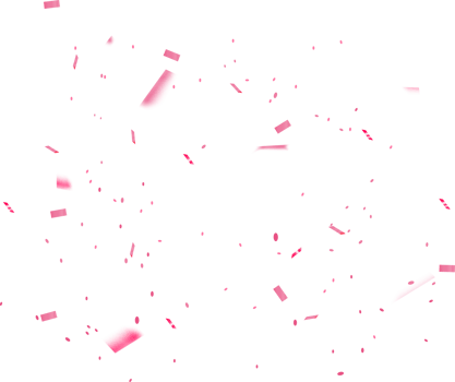 Pink Confetti Illustration png