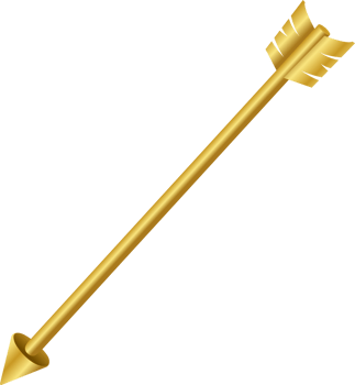 3d Gold Arrow png