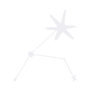 Star constellation line art illustration png