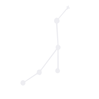 Star constellation line art illustration png