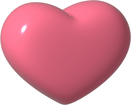 3D Heart icon. 3D holiday element for social media render illustration isolated on white background. Like symbol. Like notification, online social communication. png