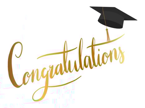 Congratulations greeting sign vector