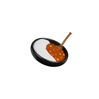 3d Curry Rice png
