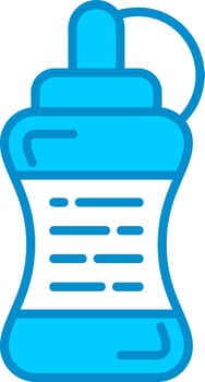 Water Bottle Creative Icon Design vector